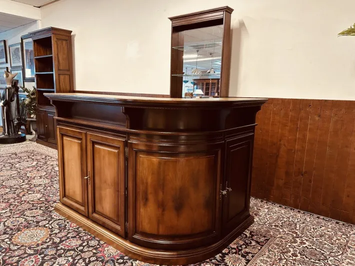 Pamono English Corner Bar with Bar Stools, Set of 5