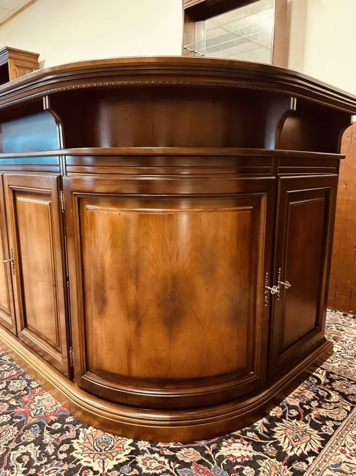 Pamono English Corner Bar with Bar Stools, Set of 5