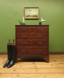 Pamono English Cottage Oak Chest of Drawers, 1700s Outlet