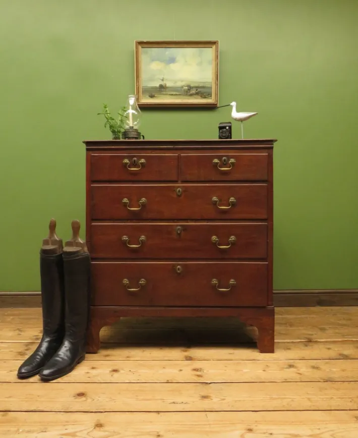 Pamono English Cottage Oak Chest of Drawers, 1700s Outlet