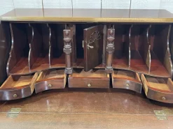 Pamono English Curved Mahogany Back Desk, 1930s Discount