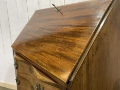 Pamono English Curved Mahogany Back Desk, 1930s Discount