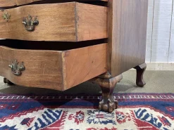 Pamono English Curved Mahogany Back Desk, 1930s Discount