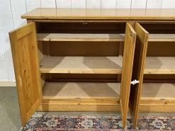 Pamono English 4-Door Fir Sideboard, 1950s Clearance