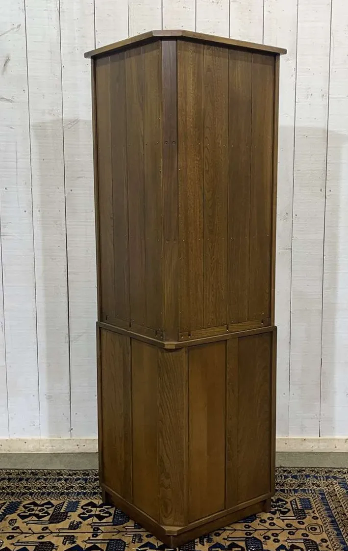 Pamono English Elm Corner Cabinet from Ercol, 1970s