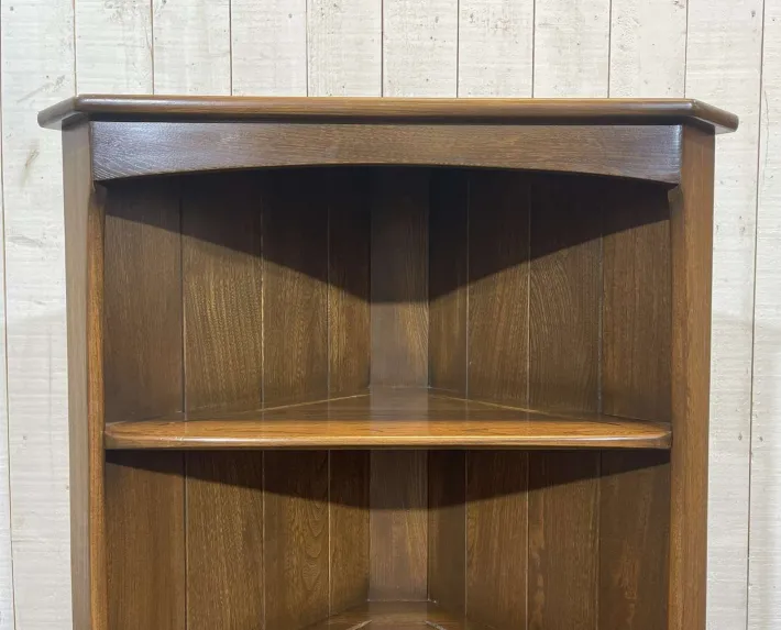Pamono English Elm Corner Cabinet from Ercol, 1970s
