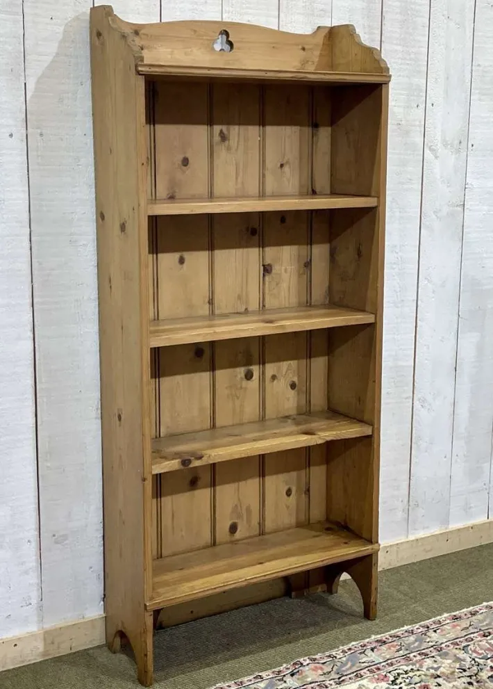 Pamono English Fir Bookcase, 1900s Clearance