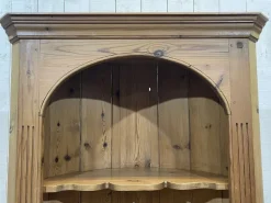 Pamono English Fir Corner Cabinet, 1980s Clearance