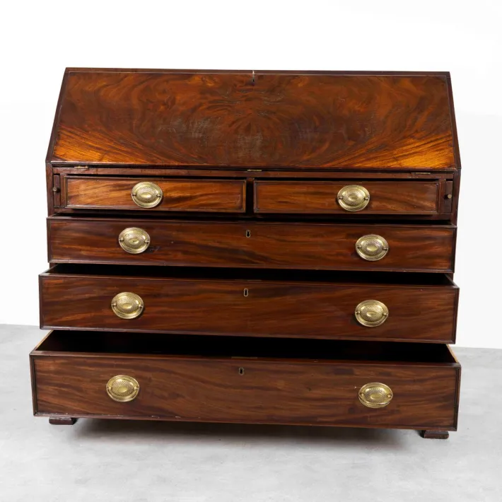 Pamono English George III Mahogany Desk Hot