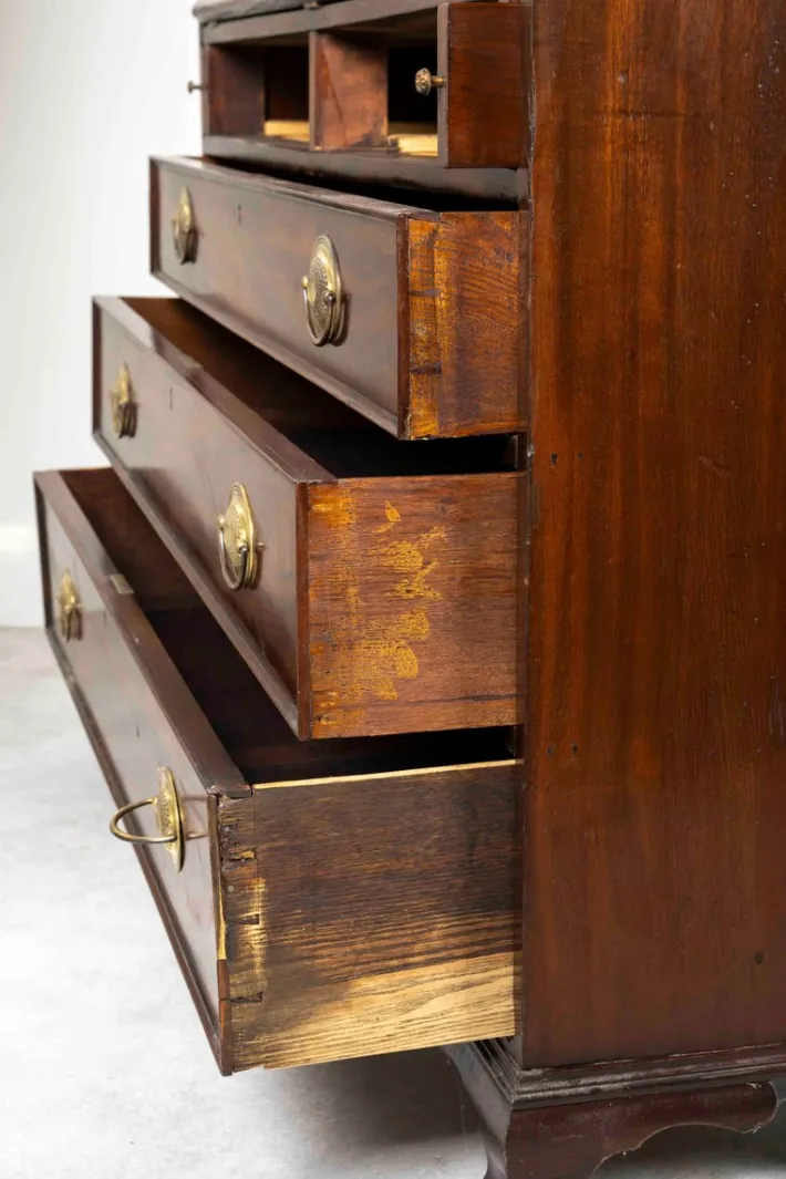 Pamono English George III Mahogany Desk Hot