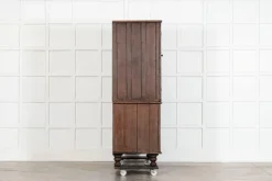 Pamono English Georgian Country Scrumble Grained Pine Housekeepers Cupboard, 1800s Best