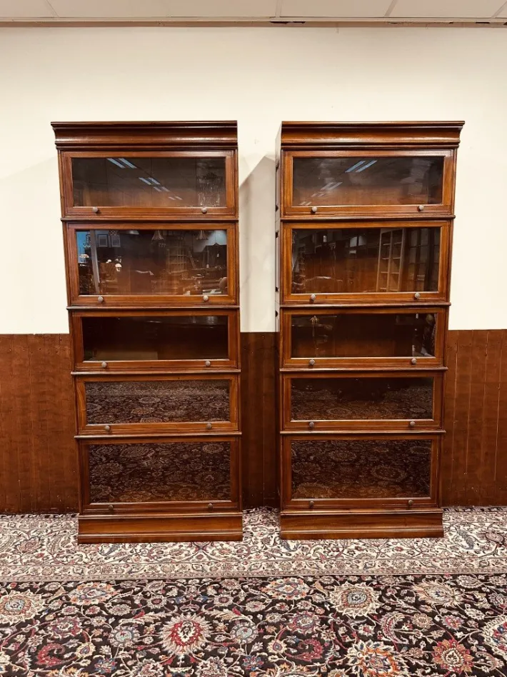 Pamono English Globe Wernicke Style Bookcase New