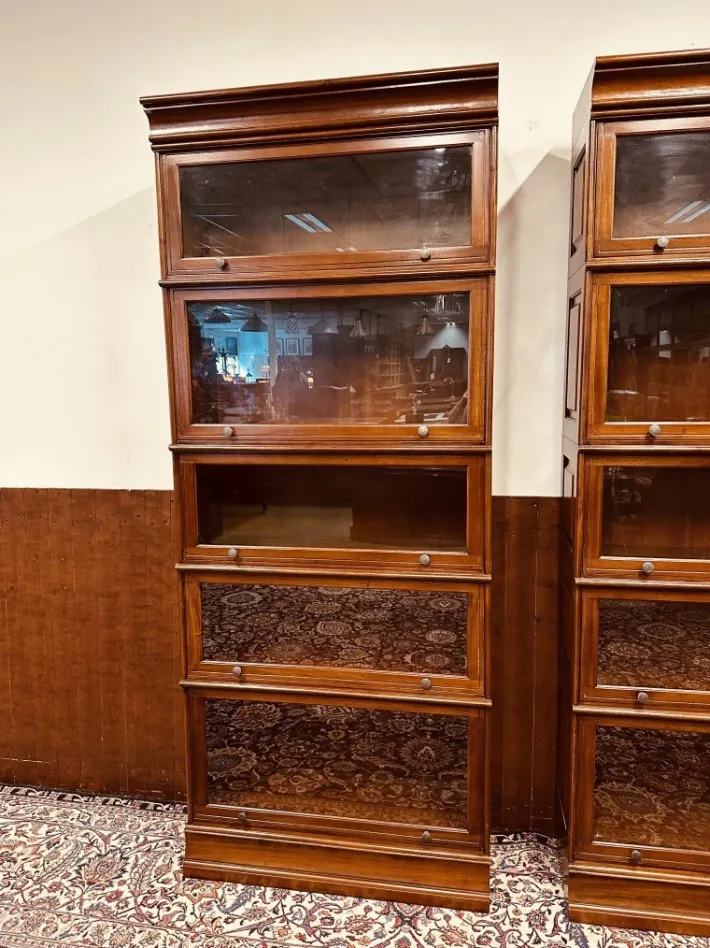 Pamono English Globe Wernicke Style Bookcase New