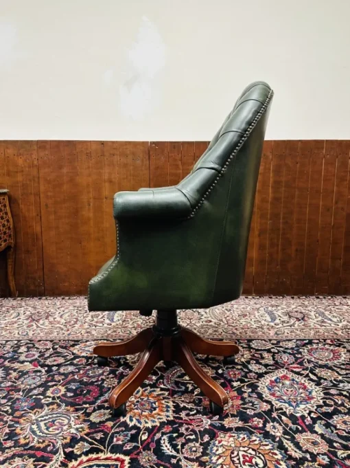 Pamono English Green Chesterfield Director Chair Discount