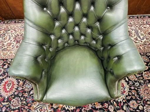 Pamono English Green Chesterfield Director Chair Discount