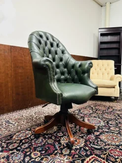 Pamono English Green Chesterfield Director Chair Discount