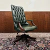 Pamono English Green Chesterfield Office Chair Discount