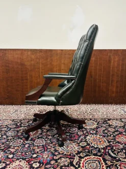 Pamono English Green Chesterfield Office Chair Discount