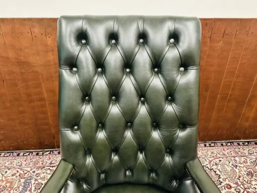 Pamono English Green Chesterfield Office Chair Discount