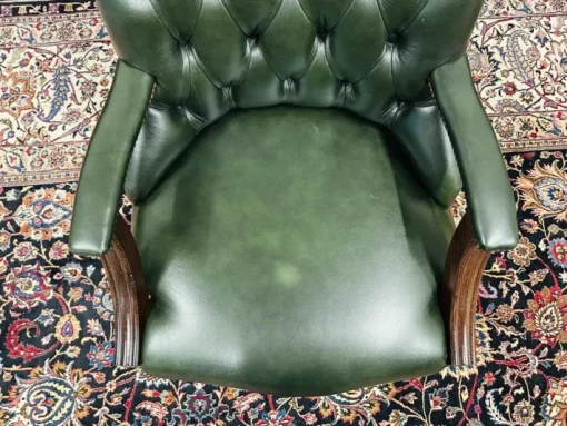 Pamono English Green Chesterfield Office Chair Discount