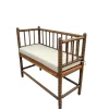 Pamono English Jacobean Style Bobbin Wood Bench, 1920s