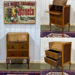 Pamono English Mahogany and Beech Secretary, 1950s Clearance