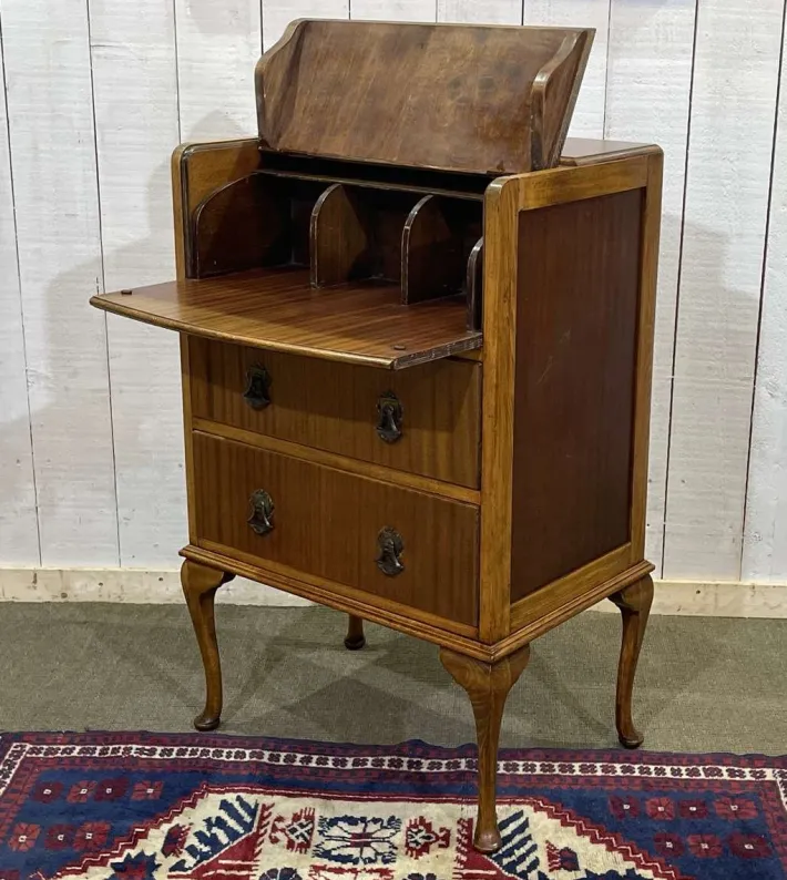 Pamono English Mahogany and Beech Secretary, 1950s Clearance