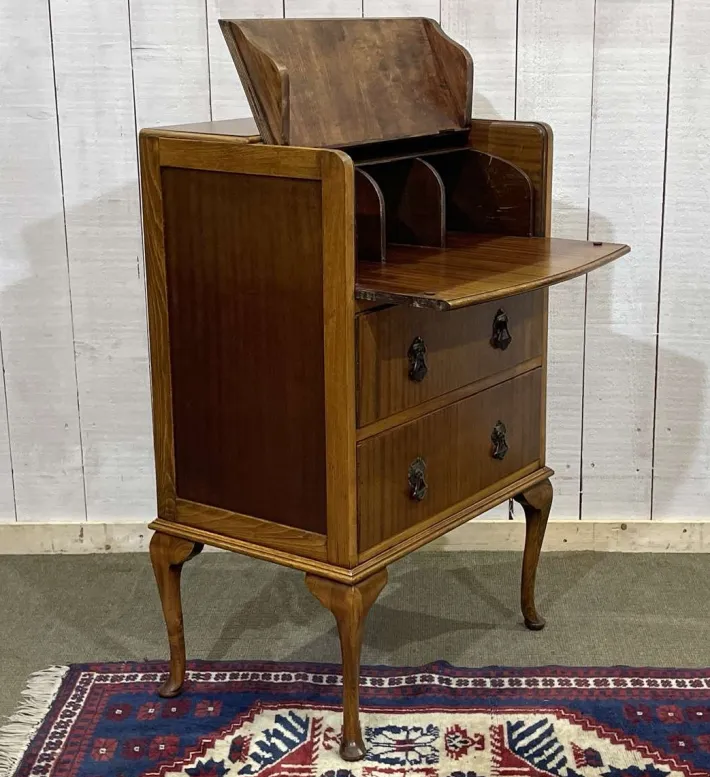 Pamono English Mahogany and Beech Secretary, 1950s Clearance