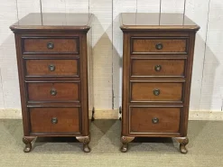 Pamono English Mahogany Bedside Tables, Early 20th Century, Set of 2 Clearance