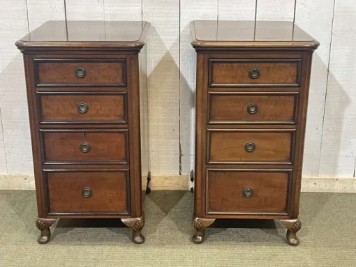 Pamono English Mahogany Bedside Tables, Early 20th Century, Set of 2 Clearance