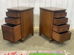 Pamono English Mahogany Bedside Tables, Early 20th Century, Set of 2 Clearance