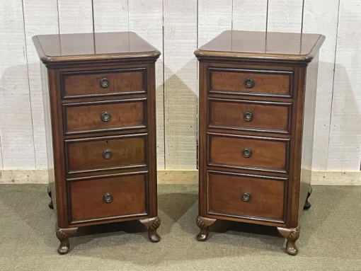 Pamono English Mahogany Bedside Tables, Early 20th Century, Set of 2 Clearance