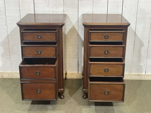 Pamono English Mahogany Bedside Tables, Early 20th Century, Set of 2 Clearance