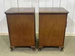 Pamono English Mahogany Bedside Tables, Early 20th Century, Set of 2 Clearance