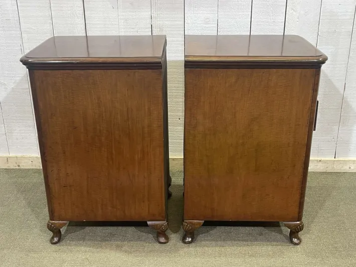 Pamono English Mahogany Bedside Tables, Early 20th Century, Set of 2 Clearance
