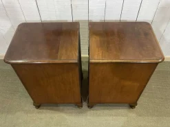 Pamono English Mahogany Bedside Tables, Early 20th Century, Set of 2 Clearance