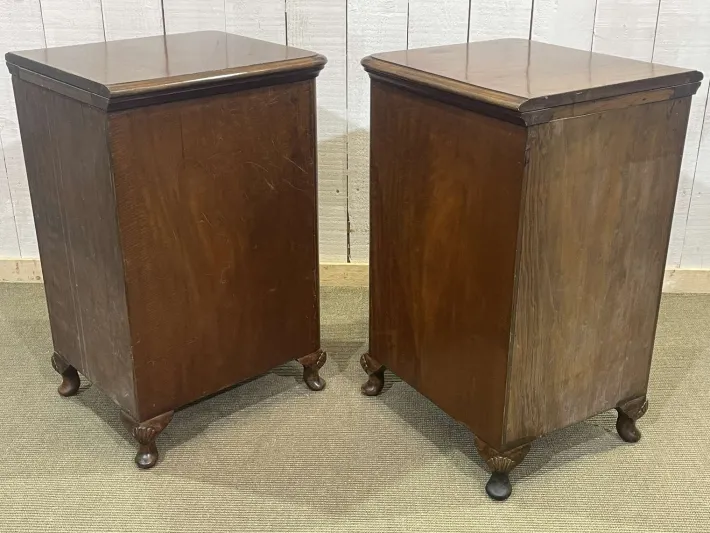 Pamono English Mahogany Bedside Tables, Early 20th Century, Set of 2 Clearance