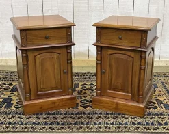 Pamono English Mahogany Bedside Tables, Set of 2 Best