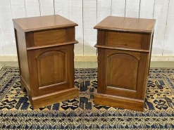 Pamono English Mahogany Bedside Tables, Set of 2 Best