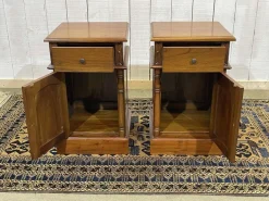 Pamono English Mahogany Bedside Tables, Set of 2 Best