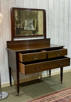Pamono English Mahogany Dressing Table, Early 20th Century New