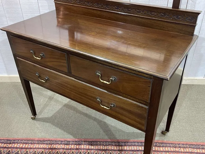 Pamono English Mahogany Dressing Table, Early 20th Century New