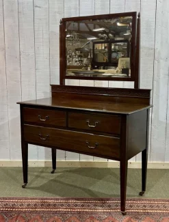 Pamono English Mahogany Dressing Table, Early 20th Century New