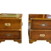 Pamono English Military Style Mahogany Side Tables, Set of 2 Sale