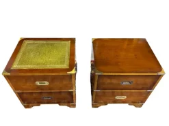 Pamono English Military Style Mahogany Side Tables, Set of 2 Sale