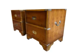 Pamono English Military Style Mahogany Side Tables, Set of 2 Sale