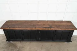 Pamono English Monumental Ebonised Pine Dresser Base, 19th Century Discount