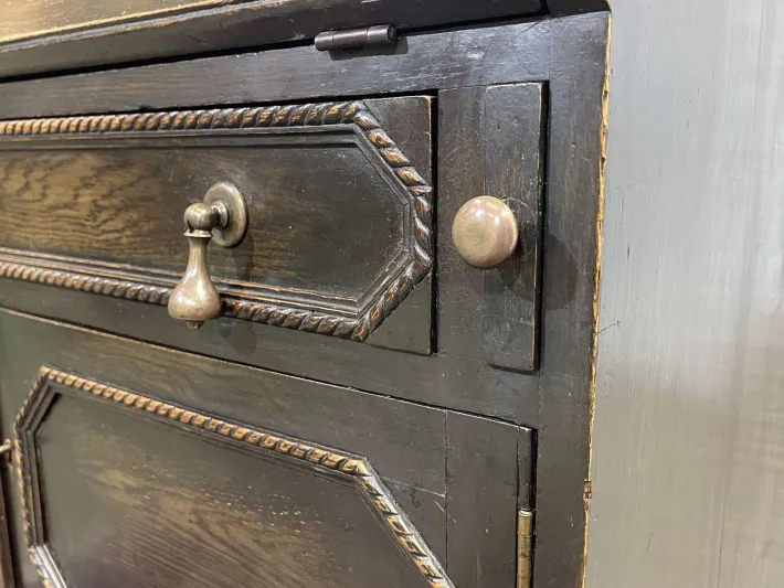 Pamono English Oak Writing Desk, Early 20th Century New