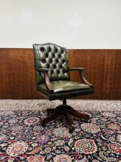 Pamono English President Chair in Olive Green Outlet