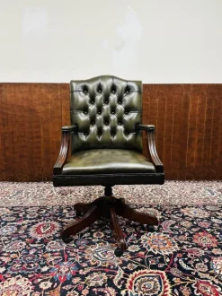 Pamono English President Chair in Olive Green Outlet